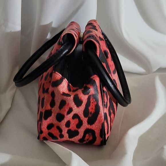 𝅺HOLLYWOOD COLOR Co. Mini Red Leopard Handbag - Picture 4 of 6